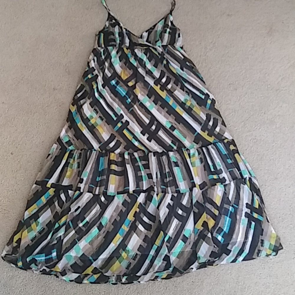 Multicolored maxi dress size XL brand Attention